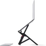 Roost V3 – Ultra Portable and Adjustable Laptop Stand – Eye‑Level Anywhere – 6.5 to 12.5 inch Screen Lift – Patented Rigid Folding Structure and Self-Adjustings Laptop Grips (for 12″ to 18″ laptops)