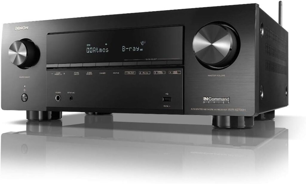Denon AVR-X2700H 7.2-Channel 8K Ultra HD AV Receiver with HEOS (Renewed)