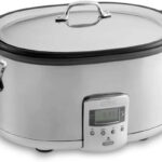 All-Clad Stainless Steel Electric Slow Cooker 7-Quart, Programmable LCD Timer, Aluminum Insert, Slow Cookers, Small Kitchen Appliances, Silver