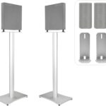 Surround Sound Stands, Compatible with Sony BRAVIA Theater Quad Speaker,for Sony HT-A9,for Sony SA-RS5 Wireless Speakers,Concealed Cable Management System,for Home Theater Sound System,2 Pack ﻿