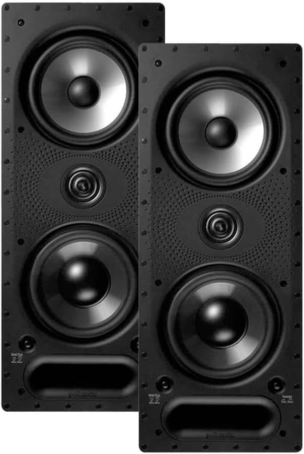 Polk Audio 265-LS Vanishing in Wall 3 Way Speakers (Pair)