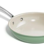 Redchef Ceramic Non Stick Egg Pans, Nonstick Frying Pan Skillet, 8 inch Cooking Pan Non Toxic with Stay Cool Handle for Induction, PTFE & PFAS & PFOA Free, Dishwasher/Oven Safe (Green)