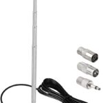 Bingfu Strong Magnetic Base FM Radio Antenna Telecopic for Pioneer Onkyo Yamaha Marantz Sherwood Indoor Digital HD FM Radio Bluetooth Home Stereo Receiver AV Audio Video Home Theater Tuner