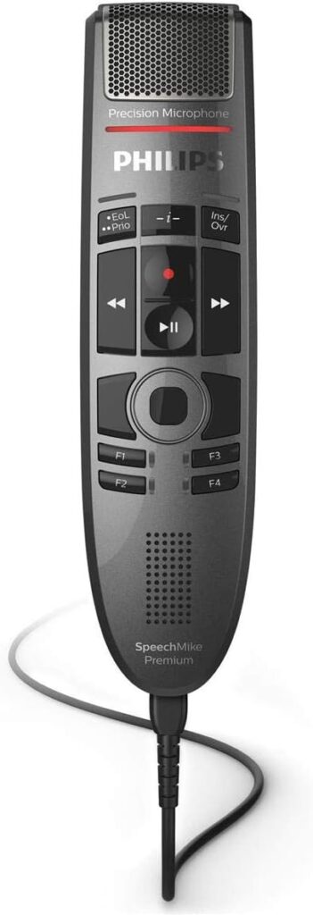 PHILIPS SMP3700 SpeechMike Premium Touch Precision USB Microphone – Push Button Operation. PowerMic Replacement