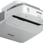 Epson PowerLite 680 3500-Lumen XGA Ultra-Short Throw 3LCD Projector, White (Renewed)