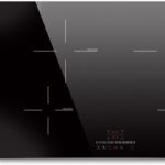 Karinear 30 Inch Induction Cooktop, 4 Burners Electric Cooktop With Touch Control, 9 Power Level Drop-in Induction Stove top, Child Safety Lock & Timer, 7200w,220V, No Plug(come with a pot)