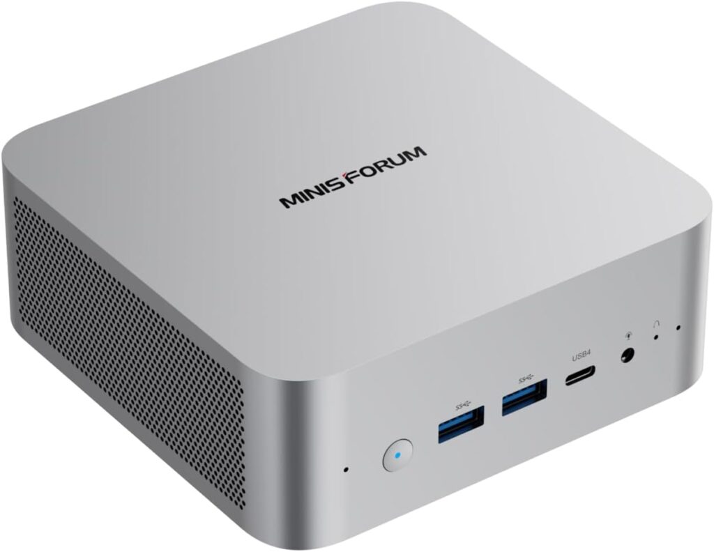 MINISFORUM X1-255 Mini PC AMD Ryzen 7 255(8C/16T) 32GB DDR5 1TB SSD Desktop Computer, HDMI2.1|DP2.0|2xUSB4 Video Output, 1x Oculink Port, 2.5G RJ45 Port/WiFi7/BT5.4, AMD Radeon Graphics Micro PC