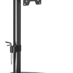 MOUNTUP Single Monitor Stands, Freestanding VESA Monitor Desk Mount fits 13” to 32” Computer Screen with Height Adjustable, Swivel, Tilt, Rotation, Holds up to 17.6 lbs, VESA 75×75/100×100 MU0023