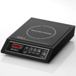 BOOROS Portable Induction Cooktop 1800W Induction Hot Plates for Countertop,9.6-Inch Heating Coil,10 Temperature Levels 175-520°F (80-270°C),24-Hour Timer,Key Touch,Easy to Clean,Black,110V