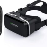 HD Virtual Reality Headset w/Controller/Gamepad,VR Headsets for iPhone/Android,3D VR Glasses for TV, Movies & Video Games-VR Goggles Compatible with iOS, Android Phones