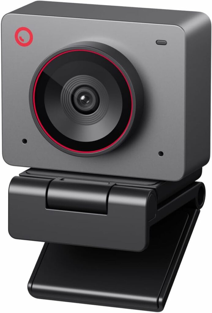 OBSBOT Meet 2-4K Webcam for PC with 1/2″ Sensor, AI Framing & Autofocus, Beauty Mode, Lightweight, Gesture Control, HDR, Dual Microphone, 60 FPS, Web Cam for Streaming, Meeting, Gaming. (Space Grey)