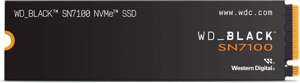 WD_BLACK SN7100 2TB NVMe Internal Gaming SSD Solid State Drive – Gen4 PCIe, M.2 2280, Up to 7,250 MB/s – WDS200T4X0E