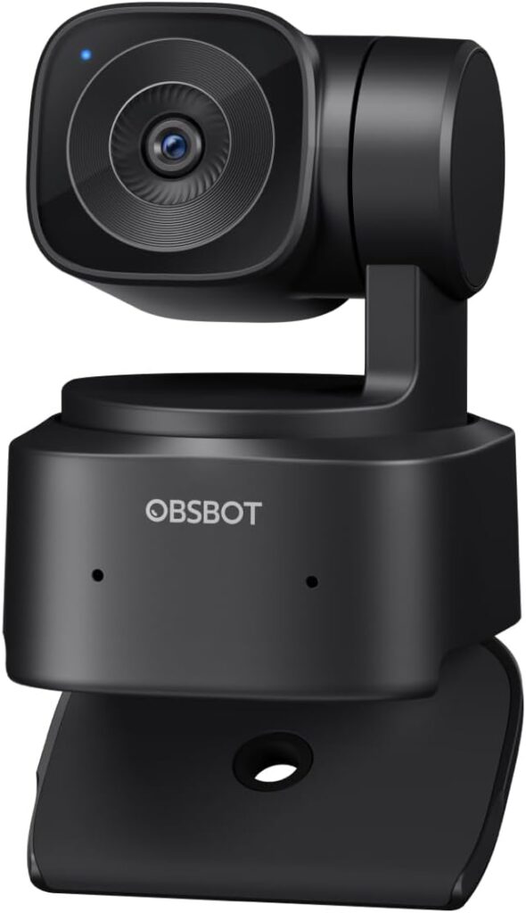 OBSBOT Tiny SE 1080P 100FPS Webcam for PC, AI Tracking PTZ Streaming Camera with 1/2.8″ Sensor, Gesture Control, Dual ISO, Staggered HDR, Web Camera for Desktop Computer, Laptop, Meeting, Video Calls