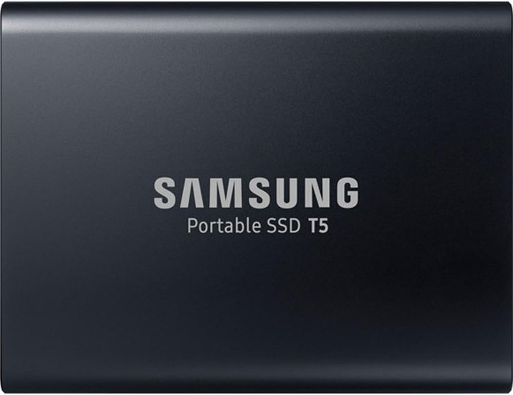SAMSUNG T5 Portable SSD 1TB – Up to 540MB/s – USB 3.1 External Solid State Drive, Black (MU-PA1T0B/AM)