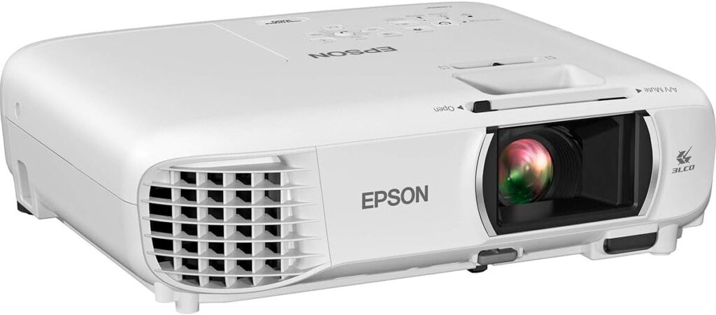 Epson Home Cinema 1080 3-chip 3LCD 1080p Projector, 3400 lumens Color and White Brightness, Streaming/Gaming/Home Theater, Built-in Speaker, 16,000:1 Contrast (Renewed)