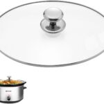 Oval Glass Lid 7 Quart Replacement for Hamilton Beach 7qt Slow Cooker for Slow Cooker SCV700SS SCV700, 33474G, SCV700SS, SCV700-KC Replacement Oval 7 Quart Lids