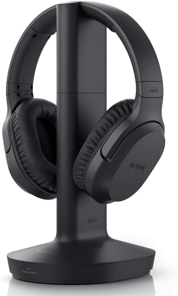 Sony RF400 Wireless Home Theater Headphones for Watching TV (WHRF400), Black, 2.9 (Requires use of RCA Audio Out or Headphone Jack on Television)