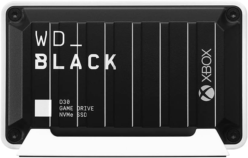 WD_BLACK 2TB D30 Game SSD – Portable External Drive, Compatible with Xbox and PC, Up to 900MB/s – WDBAMF0020BBW-WESN