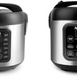 Aroma Housewares ARC-5200SB 2O2O Model Rice & Grain Cooker, Sauté, Slow Cook, Steam, Stew, Oatmeal & ARC-994SB Rice & Grain Cooker Slow Cook, Steam, Oatmeal, Risotto, 8-cup cooked
