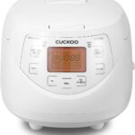 CUCKOO Micom Rice Cooker 6 Cup Uncooked / 12 Cup Cooked, Korean Fuzzy Logic Rice Cooker with Delay Timer & Keep Warm Setting, Versatile Food Steamer with Non-Stick Inner Pot, White (CR-0633F)