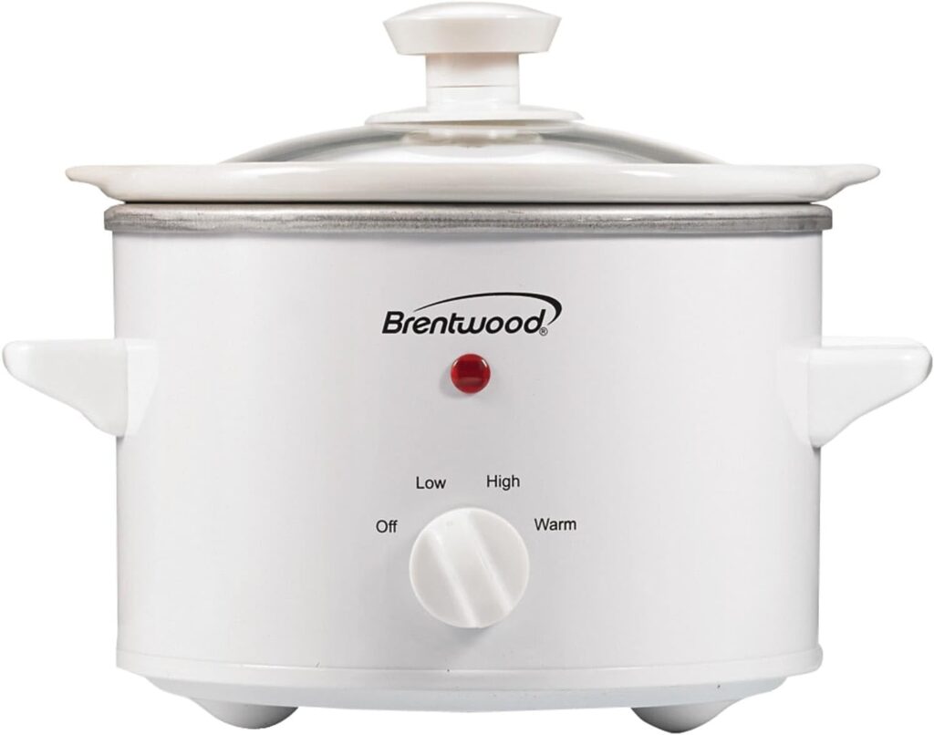 Brentwood SC-115W Slow Cooker,1.5 Quart,White
