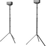 ULTIMEA Speaker Stands Pair, Height Adjustable Speaker Stand, Extends 24.4″ to 36.6″, Holds 6.6 lbs, Compatible with VIZIO, Sony, Bose, Polk, ULTIMEA Poseidon Series Surround Sound Speaker, Steady 300