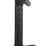 Perlegear Monitor Stand, Freestanding Monitor Mount for 13-34 inch Screens with 360 Degree Rotation, 5 Height Settings, Adjustable Desk Riser with Swivel and Tilt, Max VESA 100x100mm, PGTVS29
