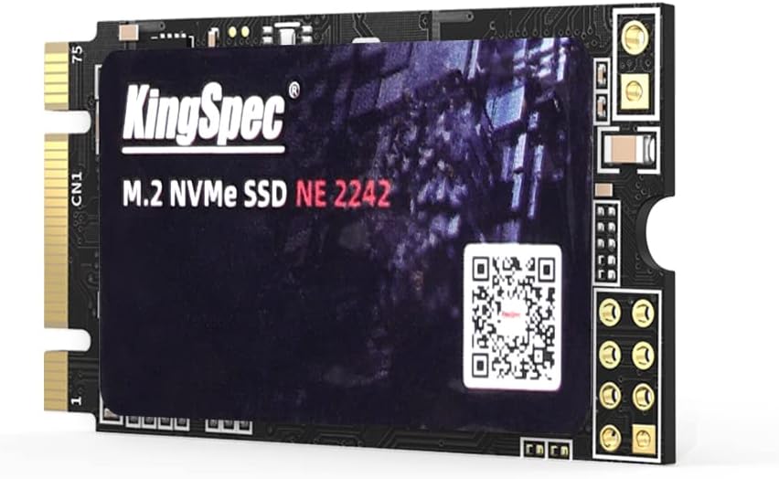 KingSpec 512GB M.2 NVMe SSD, 2242 PCIe Gen3x2 Internal Solid State Drive for Laptop/Notebook