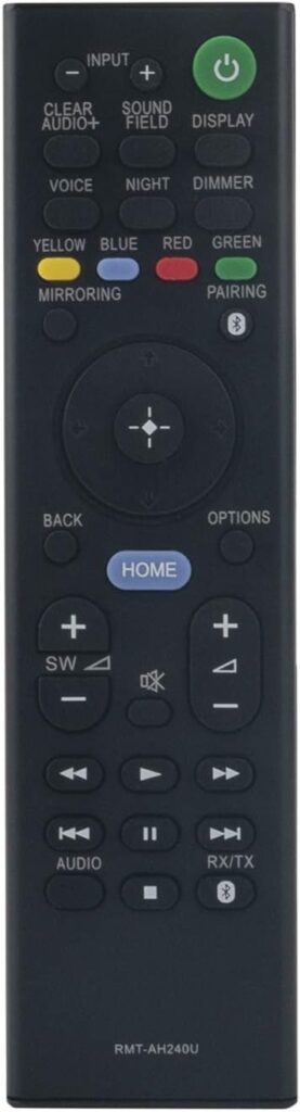 AIDITIYMI RMT-AH240U Replacement Remote Control Compatible with Sony Home Theater System HT-NT5 HT-CT790 HT-XT2 SA-NT5 SA-CT790 HT-CT800 RMT-AH110U