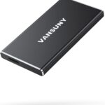 Vansuny 500GB Portable External SSD, USB 3.1 Gen2 450MB/s High-Speed Data Transfer, Metal USB C Mini Portable External Solid State Drive for PC, Laptop, Phones and More