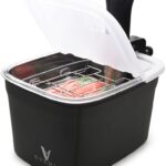 EVERIE Sous Vide Container 12 Quarts with Collapsible Hinge Lid and Container Sleeve Compatible with Anova Nano AN400 and AN500-US00 and Mini and Instant Pot Sous Vide Cooker, KIT-1202-NANO