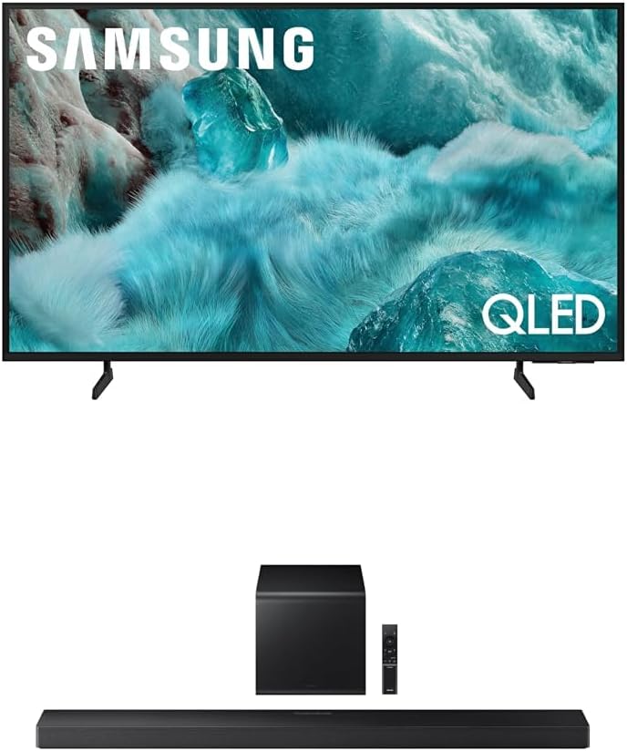 Samsung 55-Inch Class QLED Q7F Series Samsung Vision AI Smart TV (2025 Model, 55Q7F) Quantum HDR, Object Tracking Sound Lite Q-Series Soundbar HW-QS700F 3.1.2 ch Subwoofer (2025 Model)