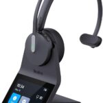 Yealink HA64 Pro Wireless DECT & Bluetooth Headset with Touch Screen for Office, Home, Desk Phone, Computer, Smartphone (Single Speaker)