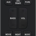 RC-1251 Replacement Remote Control Compatible with DENON DHT-S217 DHT-S218 DHTS217 DHTS218 DHTS217 DHTS218 Home Theater Soundbar Surround Sound System