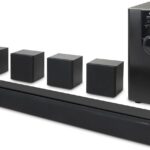 iLive Electronics 5.1 Home Theater System with Bluetooth, 6 Surround Speakers, Wall Mountable, Includes Remote, Black (IHTB159B)