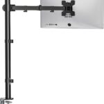 WALI Monitor Arm Mount for Desk, Single Extra Tall Computer Desk Mount, Monitor Bracket Mount Stand Single, up to 32 inch, 22 lbs (M001XL), Black