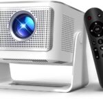 Android 14 Mini Projector with 4K 8K Support, Smart Projector with Wifi6 and Bluetooth5.4, 600 ANSI, Auto Focus & Obstacle Avoidance 1080P Portable Movie Proyector for Home Outdoor, Magcubic HY350Max