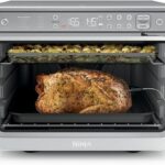 Ninja Prestige Smart XL with Pro Cook System 10-in-1 Air Fry Digital Countertop Convection Toaster Oven with Air Fry, Broil & Bake, Pro Cook Thermometer, 1800 Watts, Stainless Steel, DT551 (Renewed)