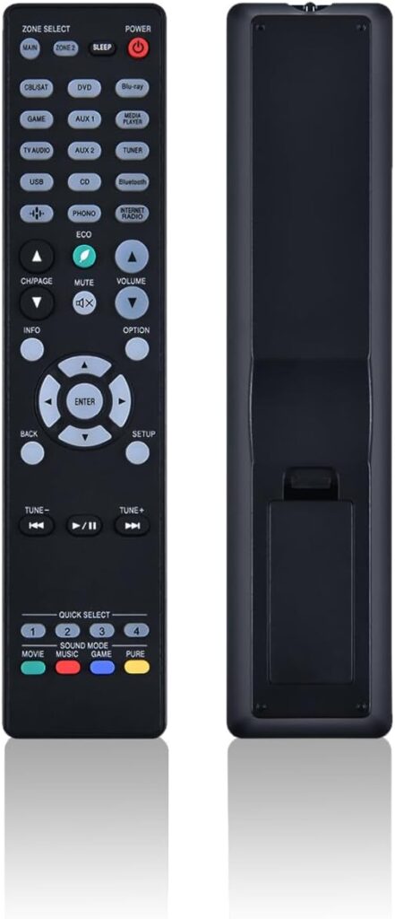 Remote Control for Denon AVR-S670H RC-1256 AVR-S920W RC-1218 AVR-S750H AVR-X4500H AVR-X2500H AVR-X6800H AVR-X1500H AVR-X1600H Home Theater AVR AV Receiver Replacement