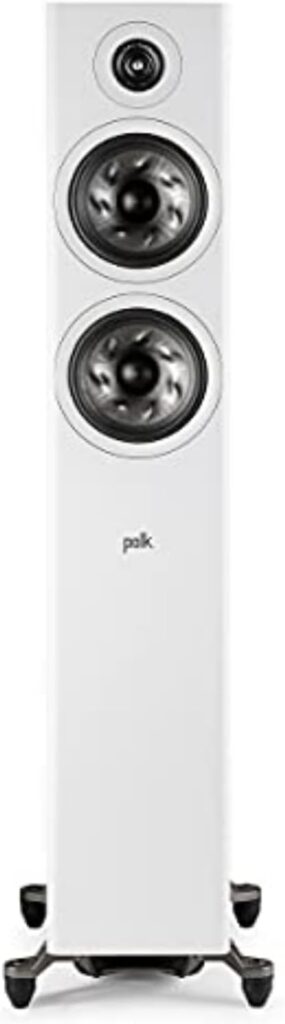 Polk Audio Reserve Series R600 Tower Speaker, 1″ Pinnacle Ring Tweeter & Dual 6.5″ Turbine Cone Woofers, Hi-Res Certified, Dolby Atmos & IMAX Enhanced for Dynamic Home Theater Audio, White