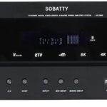 5.1 Channel 8K Ultra HD Stereo AV Home Theater Receiver Wireless BT Surround Sound Stereo Amplifier System with Subwoofer Output,HDMI,Optical/Coaxial,Bluetooth/USB (Non-Dolby/DTS)