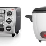 BLACK+DECKER 4-Slice Toaster Oven, TO1313SBD, Even Toast, 4 Cooking Functions Bake, Broil, Toast & 16-Cup Rice Cooker, RC516, 8-Cup Uncooked Rice, Steaming Basket