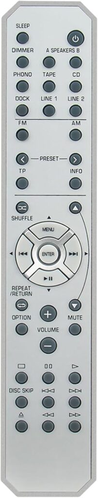 RAX23 Replacement Remote Control Commander Compatible with Yamaha AV Receiver WV50020 R-S300 RS300 R-S300BL RS300BL