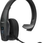 BlueParrott B450-XT Mono Bluetooth Wireless Headphones 96% Noise Canceling Over Head Trucker Headset with Mic, All Day Comfort Padded Headband, 300 ft. Wireless Range, 24 hrs. Talk Time, Black