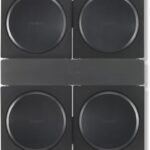 Flexson Wall Mount for 4 SONOS AMPS (Black)