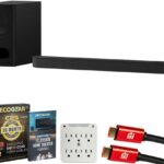 Sony HTB600 BRAVIA Theater Bar 6 3.1.2-Ch Soundbar with Wireless Subwoofer Bundle with CPS 26 Month Protection, 2X HDMI Cables, Surge Adapter & Deco Gear Complete Home Theater Beginner’s Guidebook