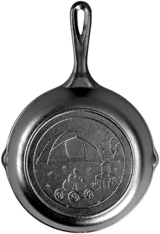Lodge Cast Iron Wanderlust Series, Tent Skillet, 8 inch