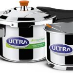 Ultra 3-Liter Duracook Dietcooker Stainless Steel Outer Lid Pressure Cooker with Starch Remover