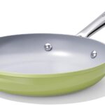 Nonstick Ceramic Frying Pan 8″ for All Stovetops, PTFE/PFOA/PFAS Free, Even Heat Distribution Oven Safe up to 500°F, Healthy Non Toxic Skillet w/ Ergonomic Stainless Steel Handle, Olive Green