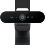 Logitech Brio 4K Webcam, Video Calling, Noise-Cancelling mic, HD Auto Light Correction, Wide Field of View, Works with Microsoft Teams, Zoom, Google Voice, Google Meet, PC/Mac/Laptop/MacBook/Tablet